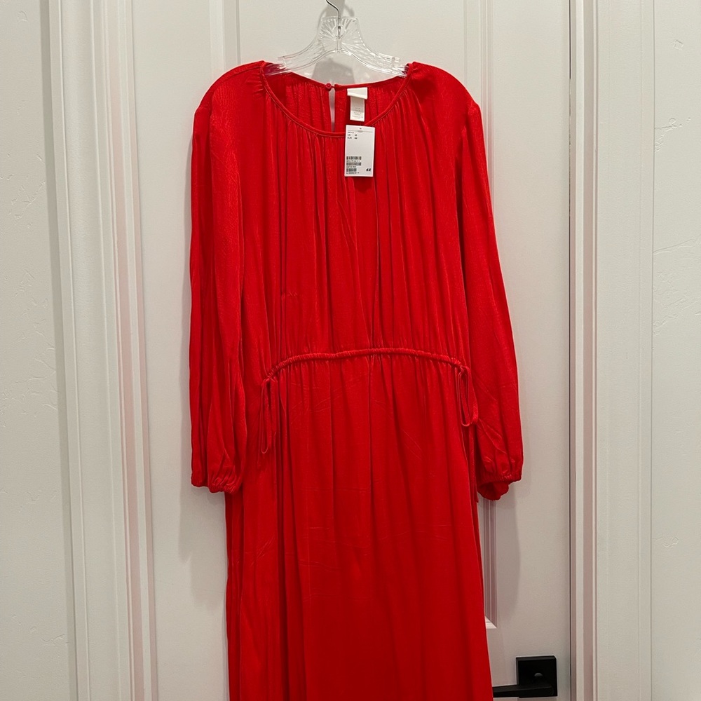 NWT bright red H&M maxi dress